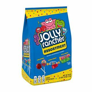 Jolly Rancher nyalókák, kemény cukorka és Stix válogatott gyümölcs ízű cukorka, 46 oz -os táska