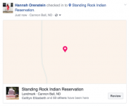 Her er hvorfor Facebook -vennene dine sjekker inn på Standing Rock Indian Reservation