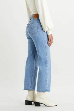 מכנסי ג'ינס לנשים קרסול ישר