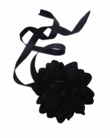 Naszyjnik Vintage z czarną różą