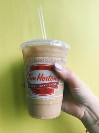 Café gelado de Tim Horton