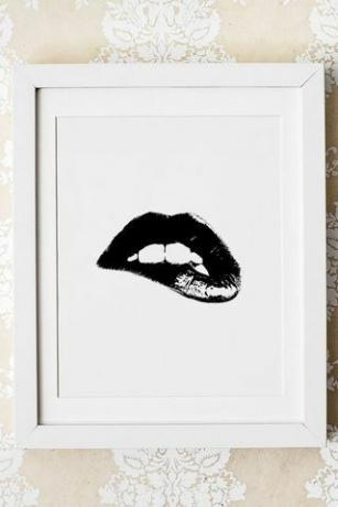 Art mural lèvres