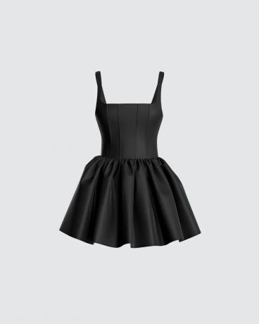 Μίνι μαύρο φόρεμα Bella