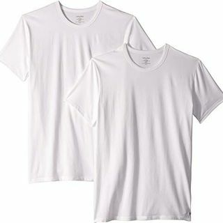Lot de t-shirts à col rond en coton extensible pour hommes