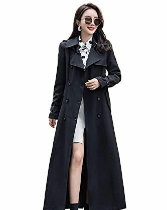 Dubbelknäppt Duster Trench Coat