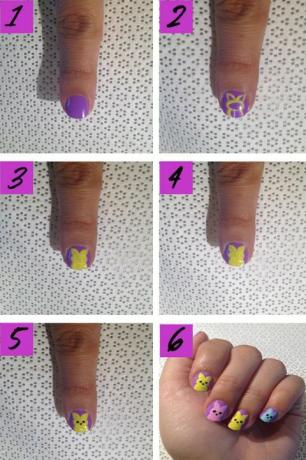 manicure mandag peeps nail tutorial 