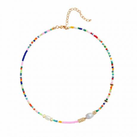 Collier de perles colorées