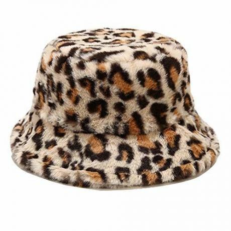 Faux Fur Bucket Hat Fluffy ქალებისთვის
