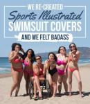 6 moterys pozuoja kaip „sportiškai iliustruoti“ maudymosi kostiumėlių modeliai ir jų rezultatai yra labai galingi