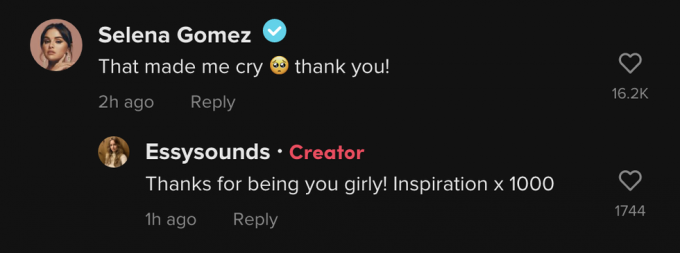 Το σχόλιο tiktok της Selena Gomez για το ότι έπρεπε να επιμείνει τόσο πολύ