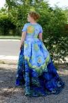 Van Gogo žvaigždinė naktinė išleistuvių suknelė - Julia Reidhead pasidaryk pats išleistuvių suknelė