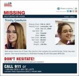 Az eltűnt tizenévesek Trinity Goodwin és Haley Flowers a Times Square -en találhatók a Facebookról