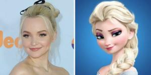 Dove Cameron úgy néz ki, mint Elsa királynő a Frozenből