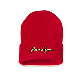 Czerwona czapka z logo