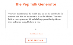Deze Pep Talk Generator is precies wat elk meisje nodig heeft in haar leven