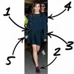 Emma Watson Trui Rok Outfit Idee