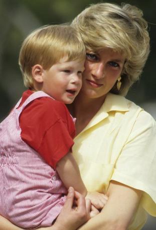 księżna Diana i książę Harry