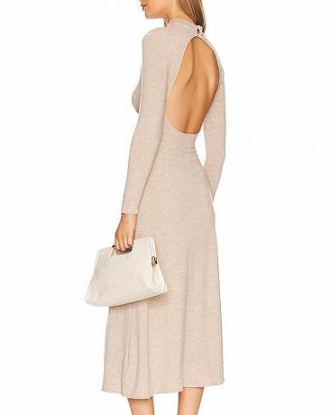 Vestido Midi Delancy em Creme