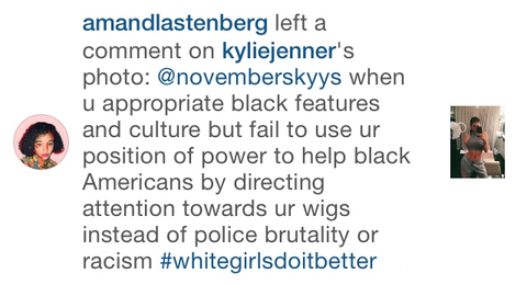 Resposta de Amandla Stenberg Kylie