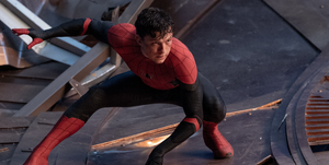 tom holland hviezdy ako Peter Parkerspider Man in Columbia Pictures' Spider Man niet cesty domov