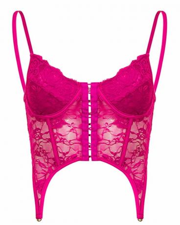 Top court corset sexy en dentelle patchwork