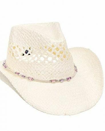 MG Naisten Straw Outback Toyo Cowboy Hat - Natural