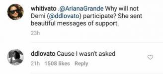 Demi Lovato อธิบายว่าทำไมเธอจะไม่แสดงใน Manchester Tribute Concert ของ Ariana Grande