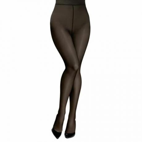 Collants d'hiver chauds en molleton transparent 