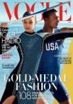 Gigi Hadid și Ashton Eaton Pose pentru Vogue's Olympics Issue