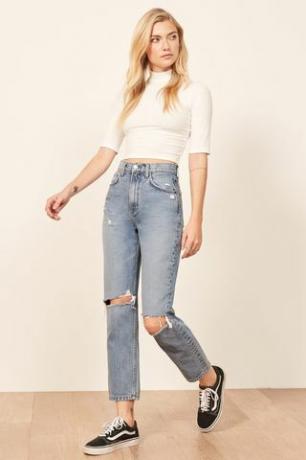 Distressed Mom Jeans