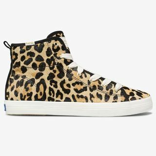 ქალთა Keds x kate spade new york Kickstart Hi Leopard Calf Hair