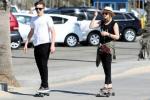Chloe Grace Moretz Brooklyn Beckham Skateboarding Pics