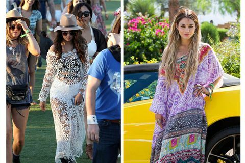 Selena Gomez i Vanessa Hudgens w Coachella 