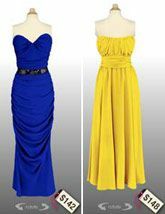 Odzież, niebieski, sukienka, żółty, produkt, rękaw, wzór, tekstylia, stojący, biały, 