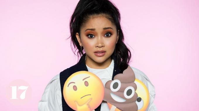 forhåndsvisning av Lana Condor forteller sine pinligste historier med emojier