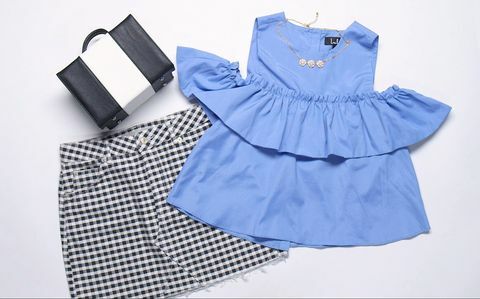 Blauw, Kleding, Product, Jurk, Patroon, Ontwerp, Textiel, Mouw, Baby- & peuterkleding, Kledingstuk uit één stuk, 