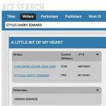 Harry Styles skriver Ariana Grande Song