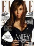 Miley Cyrus på forsiden af ​​Elle Magazine