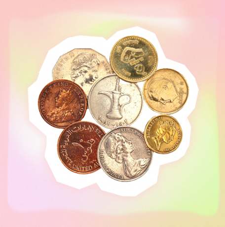 zbierka mincí