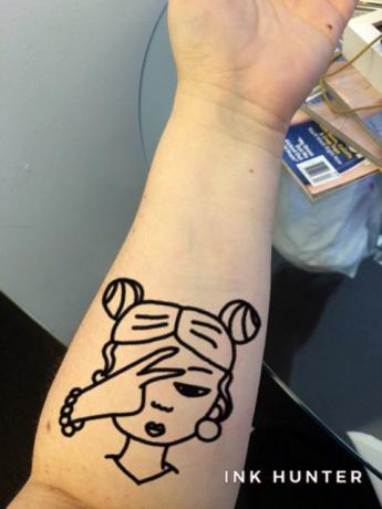 Palec, tatuaż, skóra, staw, nadgarstek, symbol, tymczasowy tatuaż, mięśnie, projekt, atrament, 
